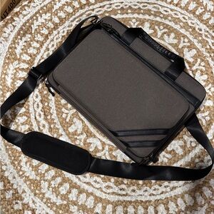 Elegant Black and Gray slim hard Laptop Bag